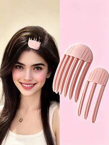 2pcs Root Volumizing Clips, Fluffy Bangs Styling Clips, Includes Hair Volume Increasing Clips, Anti-Crease Root Volumizing Clips And High Bun Hair Volume Shaping Tools, Slouchy Person's Damage Free Magic Tool, Bangs Styling Tools (1/2pcs) Available - A - View 2