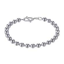 925 Sterling Silver Hollow Beaded Bracelet, Suitable For Daily Wear And Gifting - White - View 9