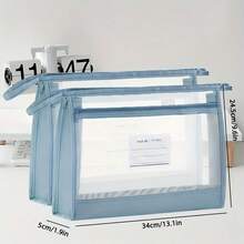 A4 Double Zipper File Bag, Transparent Front For Easy Identification, Perfect Gift For Easter, St. Patrick's Day, Mother's Day, Father's Day And Graduation Season - A - View 6