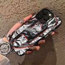 Una lujosa funda para teléfono con diseño circular compatible con iPhone 16, 15, 14, 13, 12, 11 Pro Max, X, XR, XS Max, 8 y 7 Plus, con una parte trasera mate anti-caídas. - Color mixto 1 - Ver 1