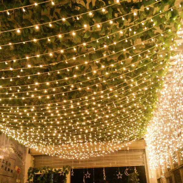 1 st LED-ljusslinga med 10/20/40/50/80 LED-pärlor, 1,5 m/3 m/6 m/5 m/10 m, batteriboxmodell, färgglada blinkande ljus, lämplig för sovrumsdekoration, födelsedagsparty, bröllop, högtidsdekoration, present, för inomhusbruk