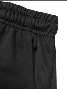Men's Black Geometric Jacquard Wide Leg Pants, Drawstring Waist Casual Street Style Long Pants Sports - Black - View 7