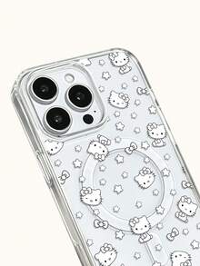 Miniso HelloKitty 透明膠帶無線磁吸充電手機殼，防滑、防摔、防指紋，節日禮物手機殼，適用 iPhone 18 Duo 18 Pro 18 Pro Max、Android 系列 Galaxy S22 S23 S24 S25 S26、Apple 17 17 Air 17 Pro 17 Pro Max、11 12 13 14 15 16 Pro 16 Pro Max 14 Plus 15 Plus 16 Plus 16 Pro 16 Promox XR - 無色 - 查看 8