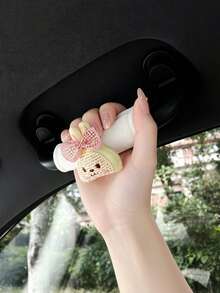 Cute Rabbit Car Roof Handle Cover, Creative Car Interior Door Handle Sleeve, Handle Protector, Car Handle Cover, Car Interior Accessories - Rabbit - View 4