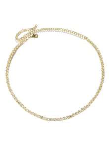 1 pieza Collar de rombo plateado adecuado para uso diario - Dorado - Ver 2