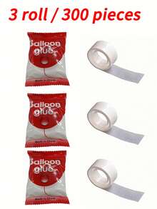 300/200/100 Stück transparente Ballon-Klebe-Punkte, doppelseitige Ballon-Klebe-Punkte, abnehmbare ultradünne Aufkleber-Klebe-Punkte, 100 Stück/Rolle, geeignet für Hochzeit, Geburtstagsdekoration, Kunst & DIY-Basteln, Partyzubehör, Schulanfang, Abschlussfeier - Verschiedenfarbig - Übersicht 12