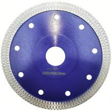 3pcs 5-Inch Ultra-Thin Diamond Saw Blades, For Ceramic Cutting, Brand New Grid Pattern Segmented Edge, No Chipping, Ultra-Thin And Durable, Suitable For Cutting Tiles, Ceramics, Granite With Grinder - B - View 8