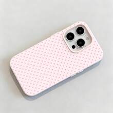 tema de estampado de lunares rosasfunda de teléfono Fundas compatibles con ,Apple,VIVO,OPPO,,, y Honor.Fabricadas en silicona TPU,ofrecen protección contra golpes y caídas. - Rosa - Ver 6