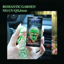 Skull Shaped Hanging Car Air Freshener 4 Scents Aroma Diffuser Rearview Mirror Pendant - Multicolor - View 11