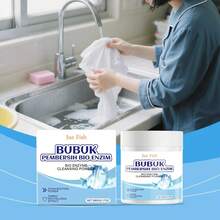 Jue Fish Laundry Bubble Powder, Fast Stain Removal, Bright Color Renewal, Deep Cleaning, Clothes Protection, Convenient To Use - 1 - View 2