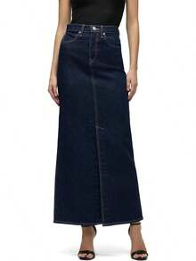 Hudson Falda Midi reconstruida Falda para Mujer - mezclilla, Denim Rinse - Ver 14