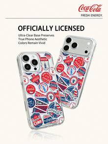 Coca-Cola Classic Phone Case, Full Of Vitality And Passion, Made Of Lightweight Materials, With Anti Scratch, Anti Drop And Anti Slip Design, Protecting Your Phone Case In Cartoon Anime Style, Compatible With Apple 17,17 Air,17 Pro,17 Pro Max,11,12,13,15,16 Pro,16 Pro Max,14 Plus,15 Plus,16 Plus,15 Pro,16 Max,XR Waiting For The Model. Suitable For Gifting To Friends And Family - Clear - View 6