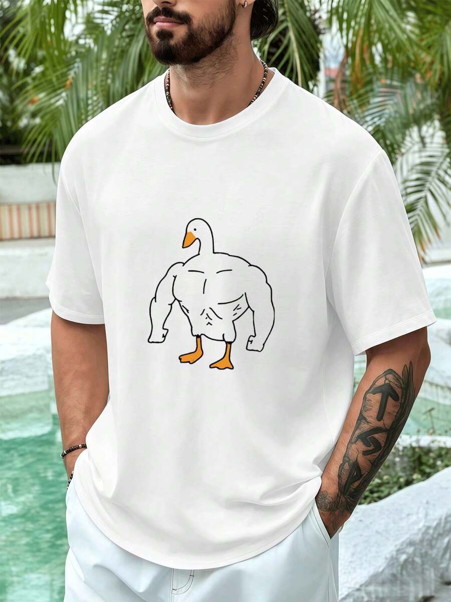 T-shirts för män - Vitt - Visa 1