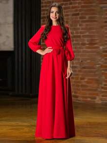 2026 New Long Dress, Women's Casual Round Neck Daily Gown ESSENCE ...
