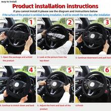 3D Massage Grip Car Steering Wheel Cover Set, Includes Gear Shift Lever And Brake Lever Covers, 3-Piece All-Season Universal Fit, Car Interior Accessories - A - View 9