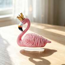 Cross-Border Bestseller Acryl 2D flach bedruckte Kunst Nordischer Flamingo Figur Kreatives Hochzeitsgeschenk für Wohnzimmer TV-Schrank Weinschrank Eingangsbereich Heimdekoration - A - Übersicht 4
