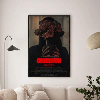 1 قطعة ملصق فيلم Obsession 2026 بدون إطار، طباعة فنية لديكور الحائط، هدية