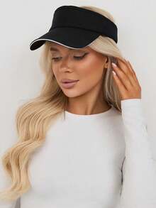 1pc Adjustable Sun Hat, Unisex Casual Multifunctional Breathable Sun Protection Hat, Versatile For Daily Wear - A - View 2