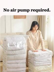 Vacuum Storage Bags, Large Vacuum Seal Bags, Ideal For Bedding, Quilts, Blankets, Clothes, And Closet Space Saving - View 3