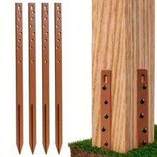 Fence Post Repair Stakes Kit – 75cm 29.5" Heavy Duty Ground Spikes For Broken Or Leaning Timber Posts – 2 Stakes Repair 1 Post - 2 Pcs - View 5