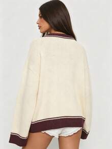 Women's Autumn/Winter Fashion Street Style Vintage Contrast Color Horse Pattern Knit Sweater - Mika - View 4