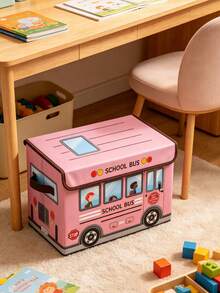 1pc Car-Shaped Storage Basket With Lid, 4 Colors Available, Suitable For Nursery, Children's Room, Baby Essentials, Newborn Nursery Essentials - Multicolor - View 6