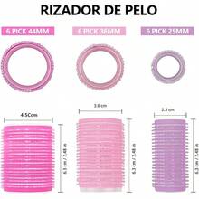 Rulos para Cabello Juego de Rodillos de con Accesorios Rizador Pelo sin Calor Rodillos de - 3 Tamaos 33PCS - 33 piezas - Ver 2