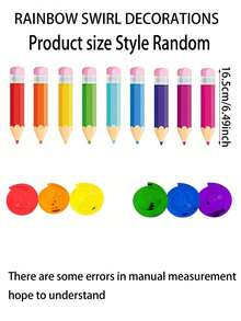 18pcs Back To School Hanging Rotating Decorations, Colorful Crayon Ceiling Hanging Ornaments, Welcome Back To School Pencil Party Decor, Suitable For Ceiling, Window, Mantel, Overhang, Doorway, Arch, Tree Branch, Hallway On The First Day Of School - Multicolor - View 10