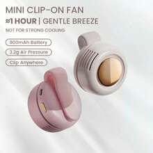 Ventilador de Mano Portátil para Viajes, Mini Ventilador de Enfriamiento para Compras y Uso Diario - Champán - Ver 1