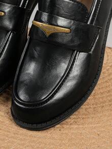 SHIHUA Loafers Spring/Summer New Soft Sole Slip-On Shoes Retro British Style Round Toe Commuter Shoes - Black - View 7