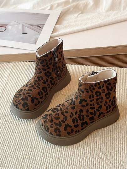 Girls' Boots New Autumn Boots Children's Fashion Ankle Boots Baby Stylish Boys' Comfortable Versatile, Suitable For Outings And Walking