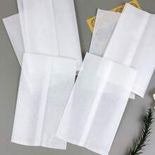 Pure White Cotton Paper Bag, Ice Bread Packaging Bag, Card Packing Material, Small Card, Planner Stickers Packaging Bag, Suitable For Wedding, Birthday, Baking, Soap Packaging, Lipstick, Gift Packaging, Handmade Crafts Packaging - Multiple Styles - View 3