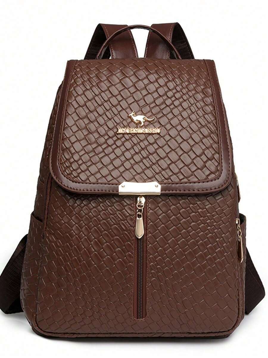Soft Leather Backpack For Women, Large Capacity Backpack For Ladies, Casual Travel Backpack For Women, Backpack For Girls - Brown - View 1