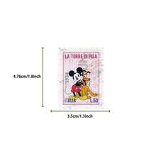 50PCS Disney Vintage Mickey Stamps Stickers Cartoon Cute Graffiti Decals For Laptop Scrapbook Luggage Diary Sticker - Multicolor - View 8