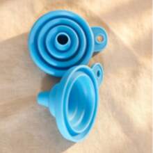 Foldable Mini Blue Funnel, Suitable For Home, Plastic Funnel For Oil Pans, Silicone Funnel For Kitchen Supplies And Outdoor Camping - Multicolor - View 13
