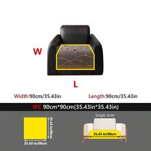 1件波希米亞風四季通用防滑沙發套，雪尼爾提花座墊，防寵物抓傷，可機洗，居家裝飾與沙發保護 - 多款式1 - 查看 13