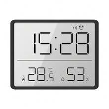 SOKANY 1pc Smart Electronic Clock, Minimalist Digital Clock. High-Definition LCD Screen/Date Display/Temperature Detection/Humidity Sensing/Magnetic Design. It Is A Perfect Decoration For Home And Office. Uses Button Battery (CR2032). - °C/°F Switchable - View 13