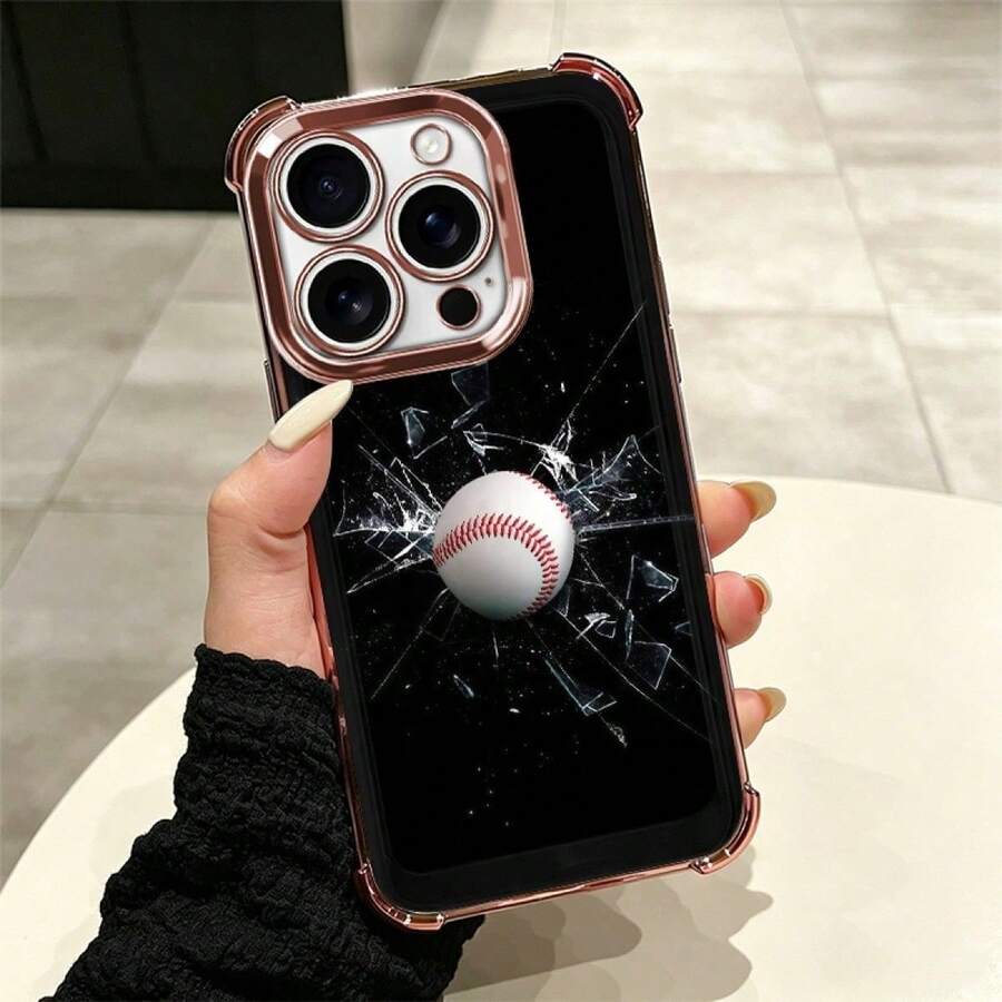 Baseball-Themed Cell Phone Case With A Modern Design And Full Drop Protection, Suitable For Multiple Mobile Phone Models Such As The 5 Series Up To The 17 Pro, Including Plus, Pro, Pro And 16e, The A And S Series With A03, A04, A04e, A05, A06, A12, A15, A22, A32, A34, A35, A54, A55, S23, S24 Ultra, Moto G52, G54, G84, C40, C65, M5s, M6 Pro 4G, X5, Pro And 9A, A3, Note 11 4G, A Comfortable And Durable Case For Everyday Personal Use - 多色5 - 查看 1