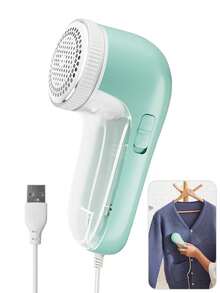 綠色電動毛衣剃球機,附可更換不鏽鋼刀片和電源線,完美去除毛球、毛絮和絨毛（1入組） - 綠色 - 查看 9