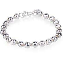 925 Sterling Silver Hollow Beaded Bracelet, Suitable For Daily Wear And Gifting - White - View 6