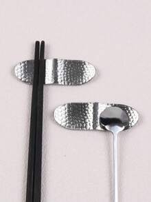 Vintage Snake Print Oval Chopstick Holder, Metal Cutlery Tray, Suitable For Banquet, Holiday Party Table Decoration - Multicolor - View 7