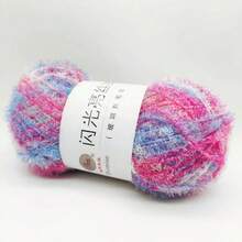 50g Glass Fiber Yarn DIY Shiny Metallic Gold Yarn For Knitting Dishcloths, Handmade Bags, Dolls And Decoration - 50g Glass Fiber - View 25