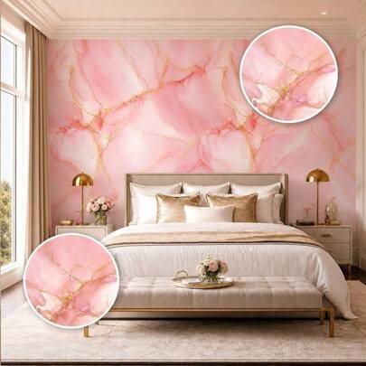 Papel de Parede Mármore Ágata Branco e Dourado Autoadesivo Impermeável - Decoração de Luxo para Sala Quarto e Banheiro