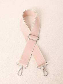 Correa de cincha ancha con borde blanco y contraste de color minimalista, hebilla de metal ajustable con alivio de presión, correa de repuesto versátil para bolso de un solo hombro y bandolera, accesorio de bolso multicolor - Multicolor - Ver 9