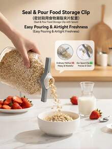 1/3/6 Reusable Plastic Food Bag Clips - Moisture-Proof Dust-Proof Kitchen Storage Accessories, Fresh-Keeping Tools - Sealing Clip - View 7