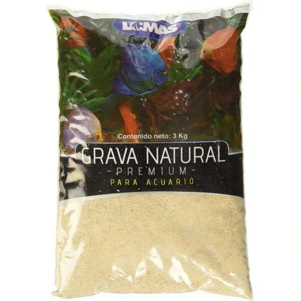 Arena Silica Grano Fino para Peceras con 3 Kilos