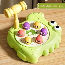 Mainan Buaya Kartun Whack-A-Mole, Mesin Permainan Ketuk untuk Bayi, Melatih Koordinasi Mata dan Tangan serta Konsentrasi, Mainan Edukasi Pendidikan Dini dengan Palu Ganda, Tahan Lama dan Bebas Duri, Permainan Mini Interaktif Meja untuk Orang Tua dan Anak, Hadiah Pencerahan untuk Anak Laki-laki dan Perempuan - MultiWarna - View 11