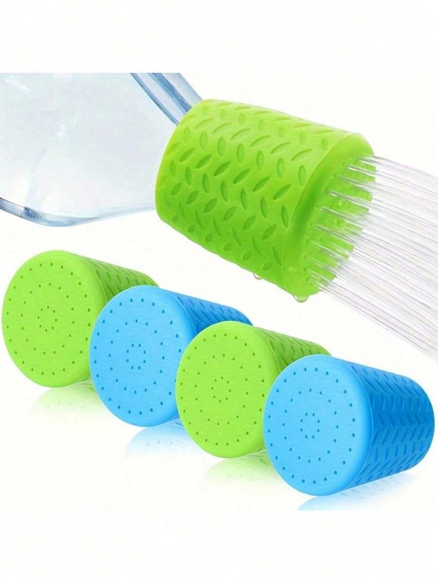 1pc Random Color Innovative Silicone Pet Shower Head, Portable Pet Grooming Spray Nozzle, Multi-Functional Dog Bathing And Outdoor Drinking Accessory, Silicone Shower Head, Dog Shower Spray Nozzle, Outdoor Pet Cleaning Supplies - Multicolor - View 1