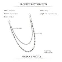 1pc Fashion Punk Star Geometric Chain Waist Chain, Men's Personalized Hip-Hop Multi-Layer Body Chain, Suitable For Pants Decoration, Daily Music Festival Party Outfit, Unisex, Can Be Used As Jewelry Gift - Multicolor - View 8