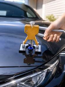 Pops A Dent Dent Repair Kit, Car Dent Puller PDR Tool, Adjustable Gold Dent Lifter, Glue Pulling Tabs, Dent Removal Tool For Car, Truck, SUV, Motorcycle, Refrigerator Body Dent Repair, Hail Damage Door Dent DIY Repair - A - View 2